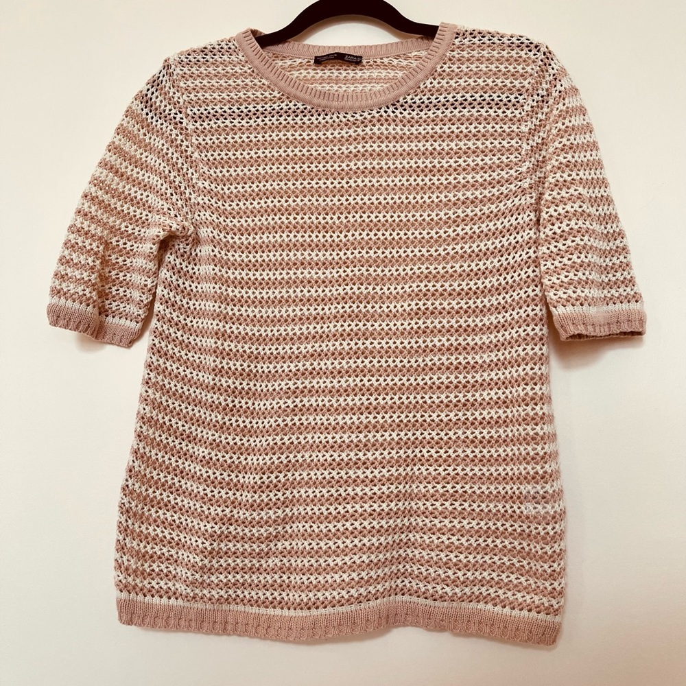 Zara 100% Cotton Knit Top